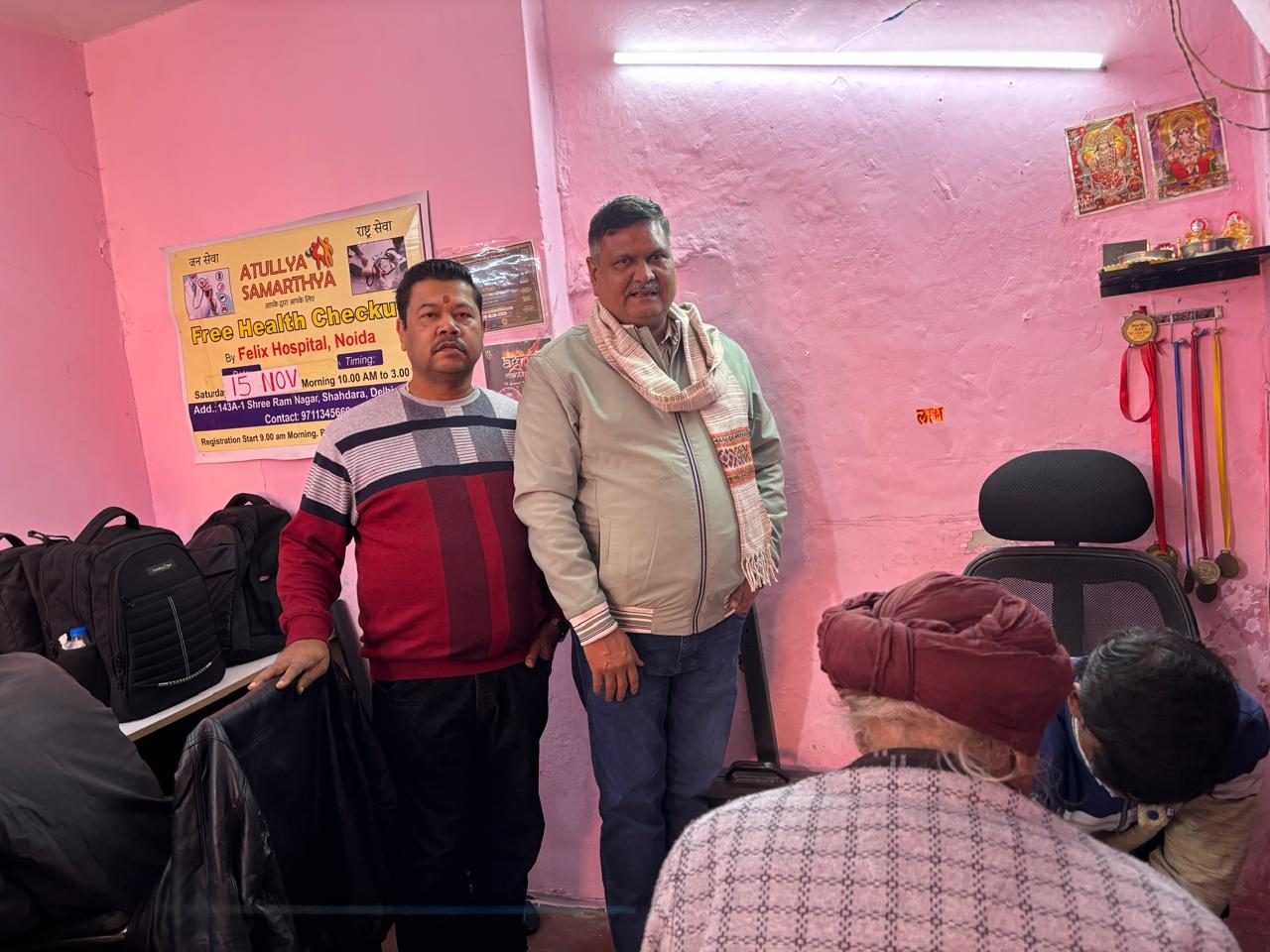 Flag hoisting community event