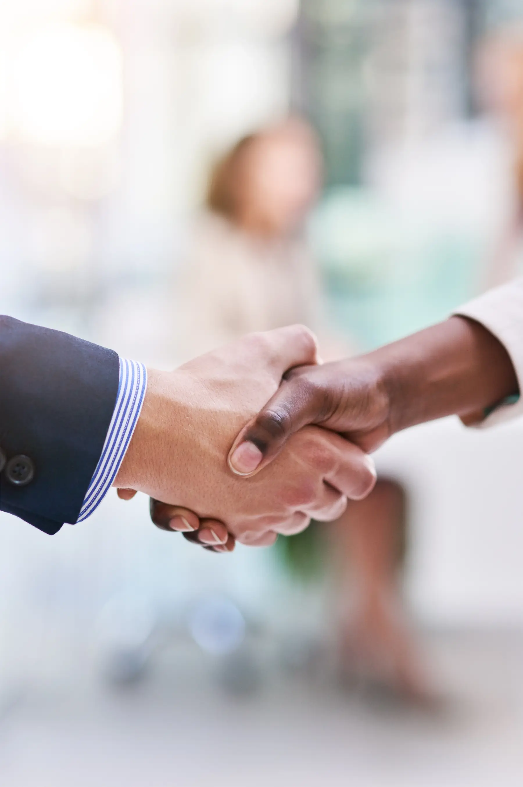 Business handshake representing Beirut regional operations